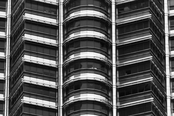 Abstract skyscraper symmetry black and